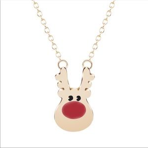 ‼️LAST ONE ‼️Red nose reindeer necklace